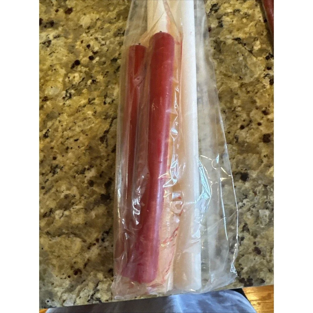 Rustic‎ Tapers Candle Sticks (6)Fragrance Free, Germany, 12”